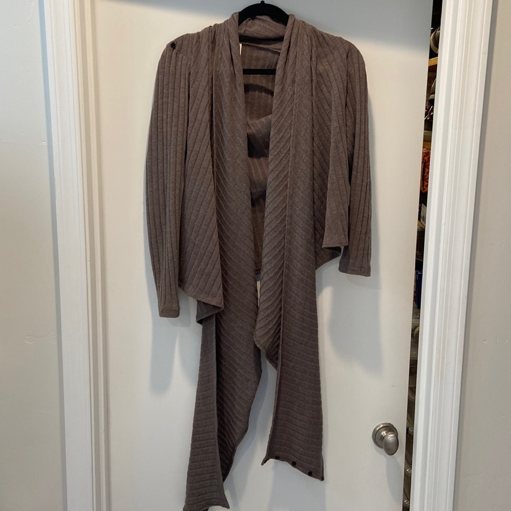 My Story brown draped cardigan